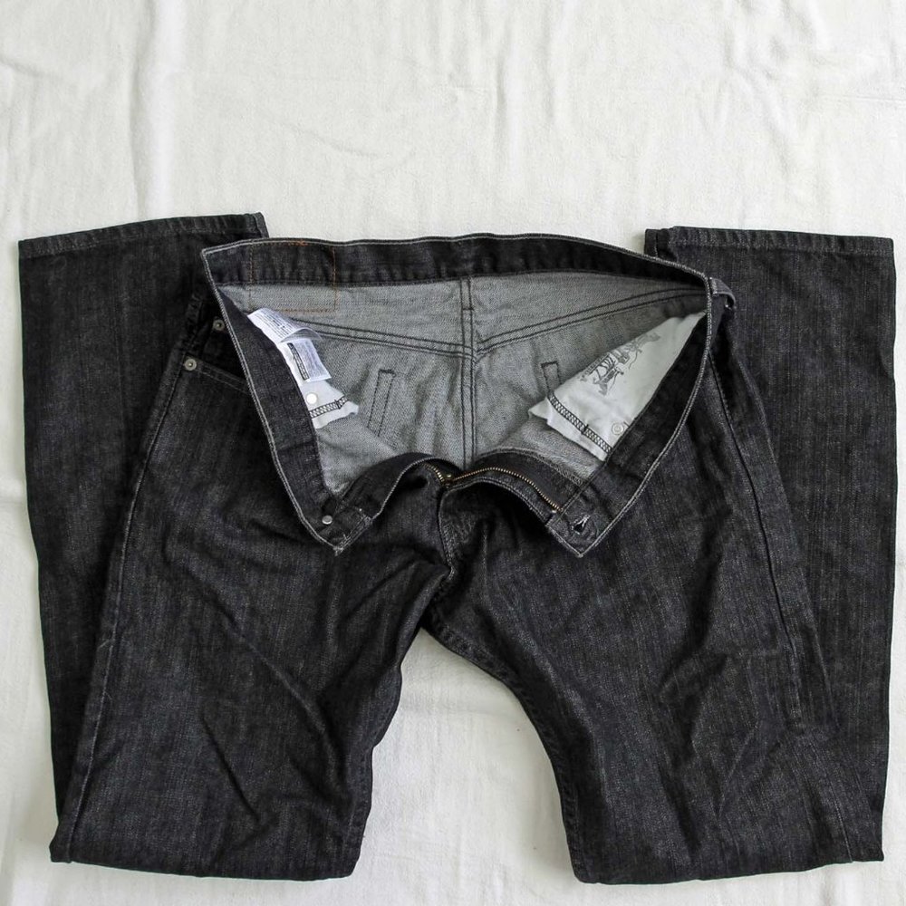 Levi Strauss 514 Black Jeans Size 36 x 34 - Picture 5 of 9